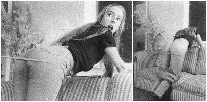 shocked girl discovers that caning hurts like hell