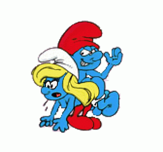 smurfette spanking