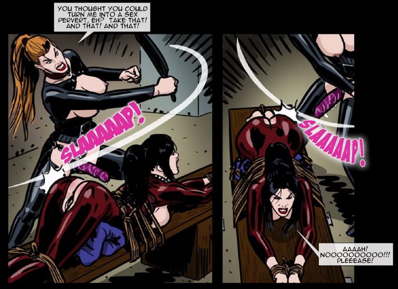 lesbian bondage spanking