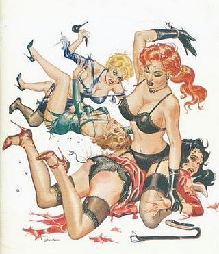 punishment party Stanton spanking illustration