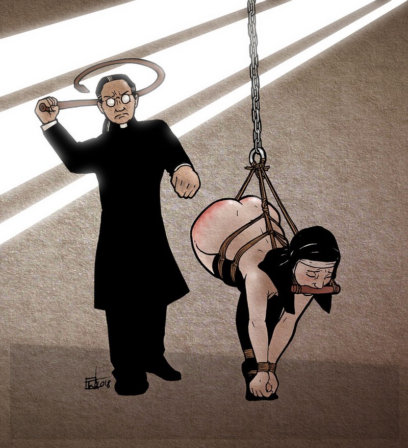 bondage whipping while suspended