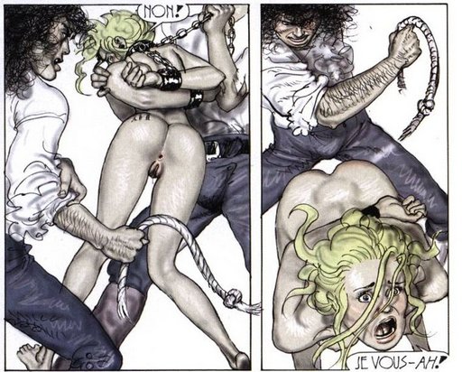 flogged with a knotted rope