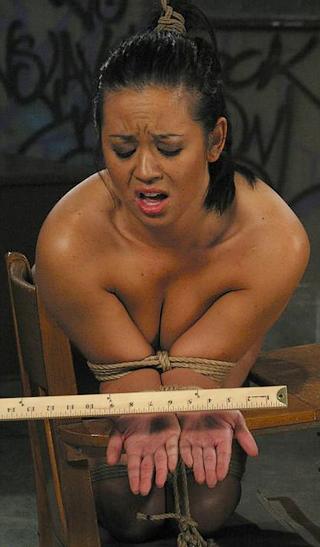 Mia Lelani gets her fingers spanked