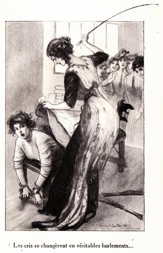 vintage schoolgirl whipping
