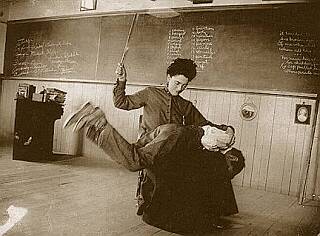 schoolmarm spanking unfortunate pupil