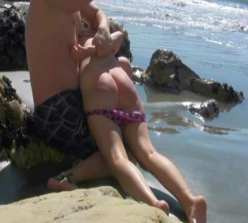 beach spanking