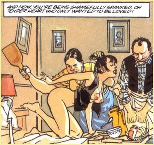 spanked with a breadboard