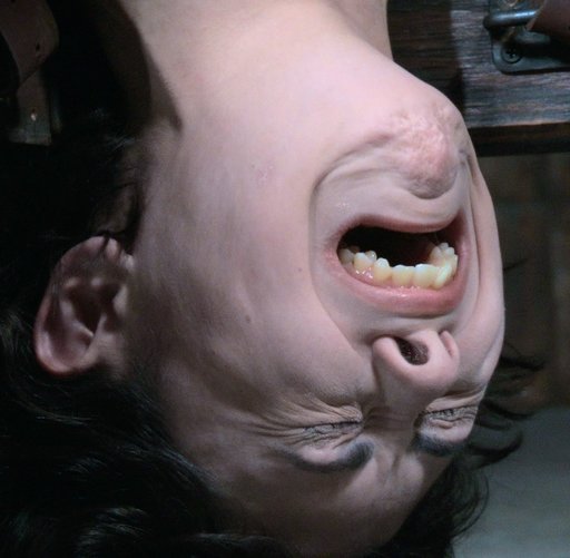 face after getting spanked too hard