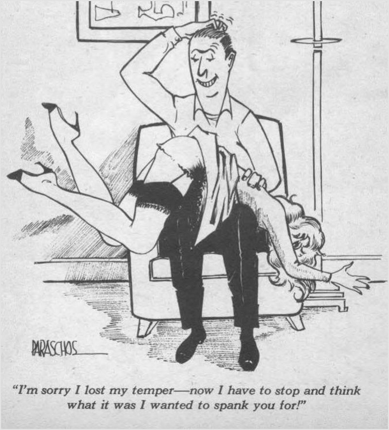 wiggling her ass to avoid a spanking