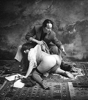Jan Saudek spanking photo