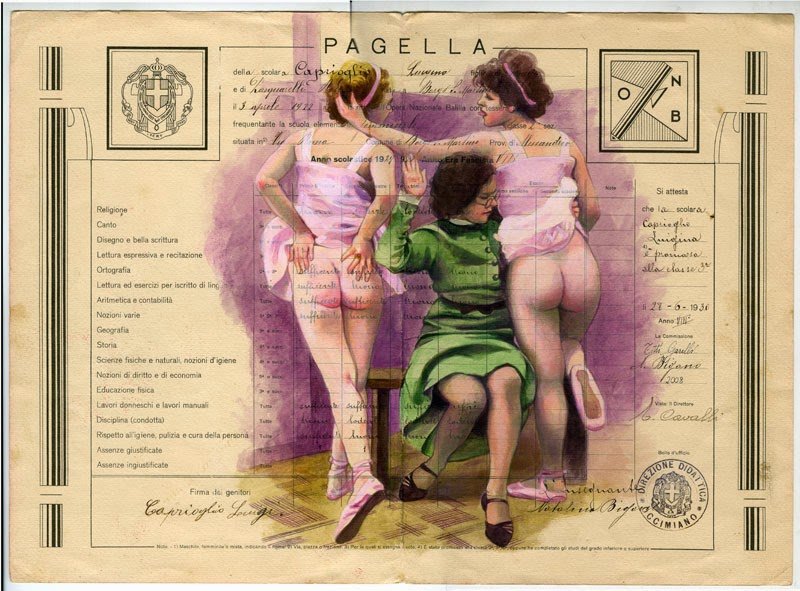 two young dancers punished