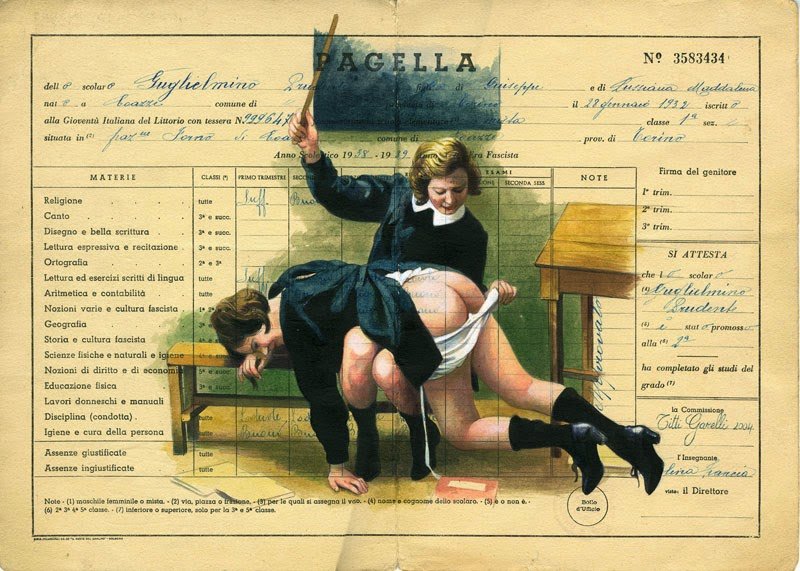 tutor gives an otk ruler spanking