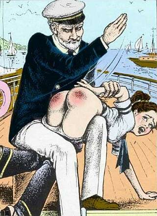 sailing captains spanks his cute deckhand