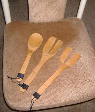 broken spanking spoons