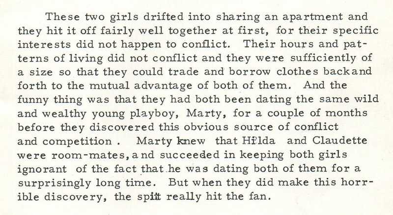 spanking war brides paragraph about two gold-digging easy women in NYC who have a boyfriend in common