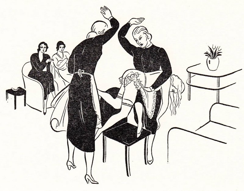 public spanking at a party