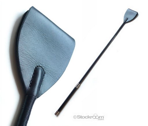 wide end leather riding crop