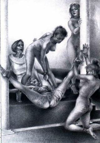 women whipping a slavegirls pussy very hard
