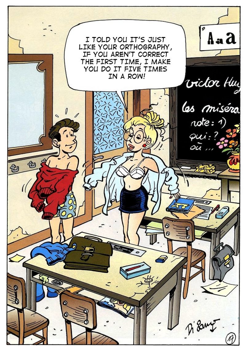 strict tutor teaches sex and French orthography