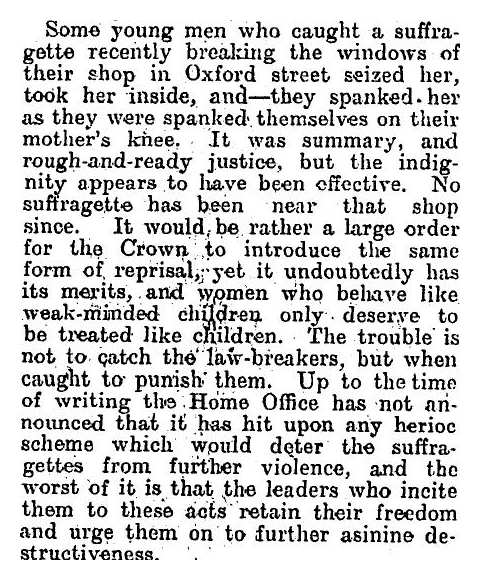 suffragette spanking