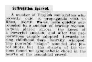 spanked suffragettes