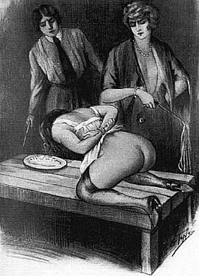 tied for a martinet spanking