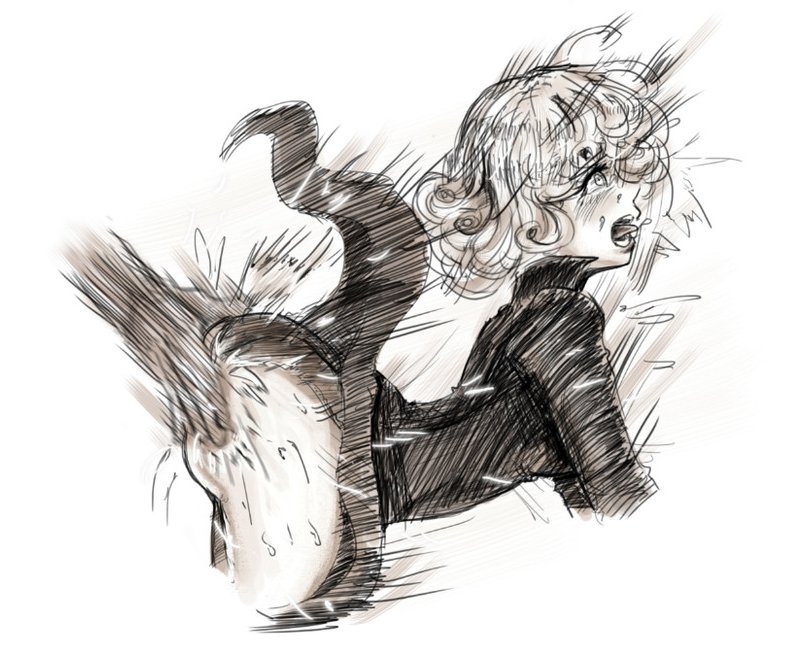 Tatsumaki spanked