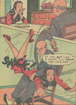 teen girl spanking comic