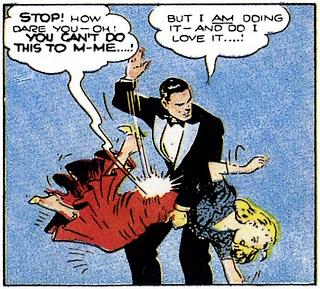 spanked by a man in a tuxedo