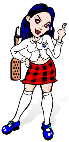 catholic schoolgirl and her paddle