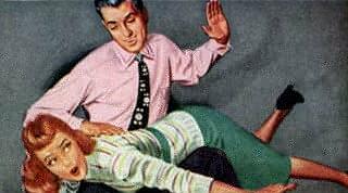 The Van Heusen man spanks his girlfriend