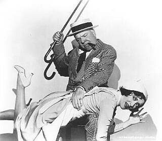 W.C. Fields spanking Gracie Allen