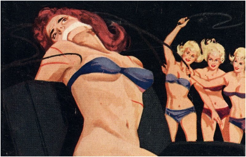 bound and gagged and punished by three lesbians with whips