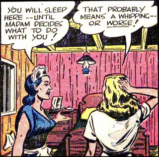 threatened with a whipping